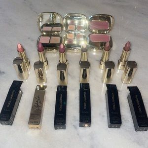 Dolce & Gabbana blush, eyeshadow and lipstick set. Some BNIB, some swatched.